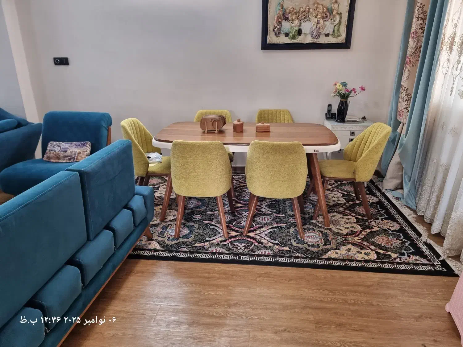 میز نهار خوری لنگرود لاهیجان رودسر رشت|میز و صندلی غذاخوری|لاهیجان, کوی خزر|دیوار