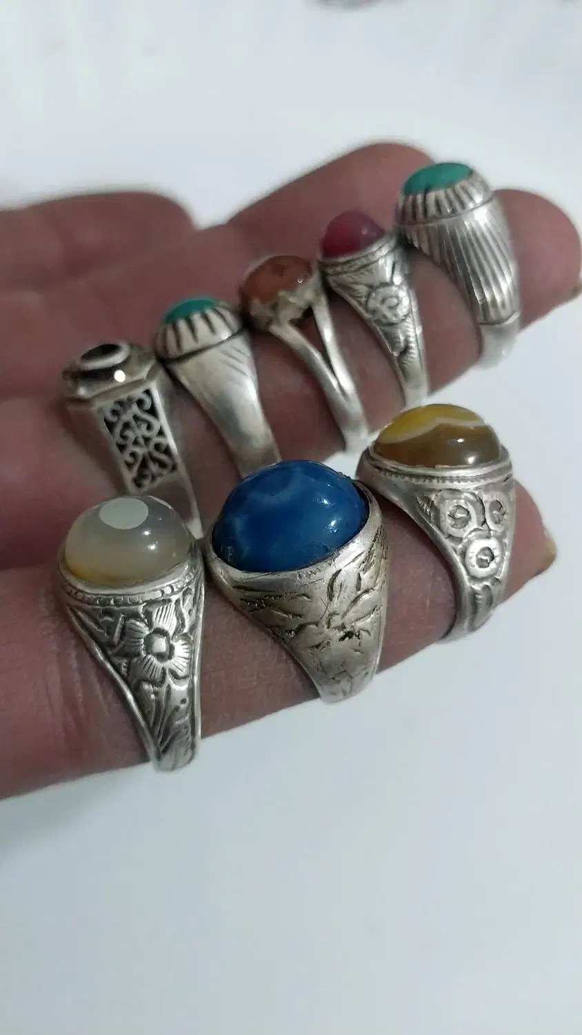 انکشترقدیم ۸عدد۰۹۱۸|جواهرات|کرمانشاه, |دیوار