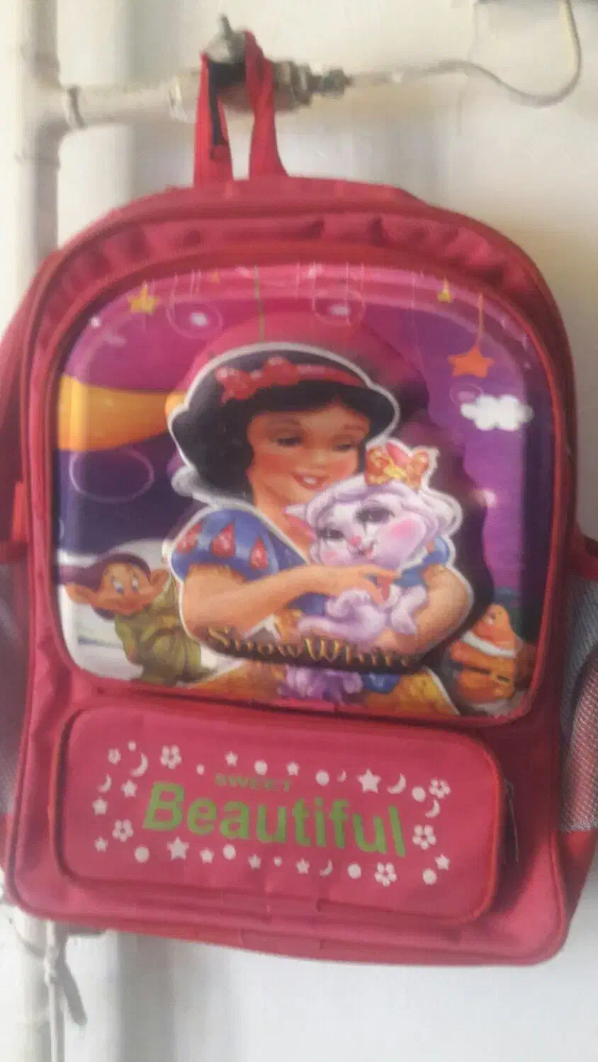 کیف مدرسه دخترانه  در حد نو|کیف، کفش، کمربند|گرگان, |دیوار