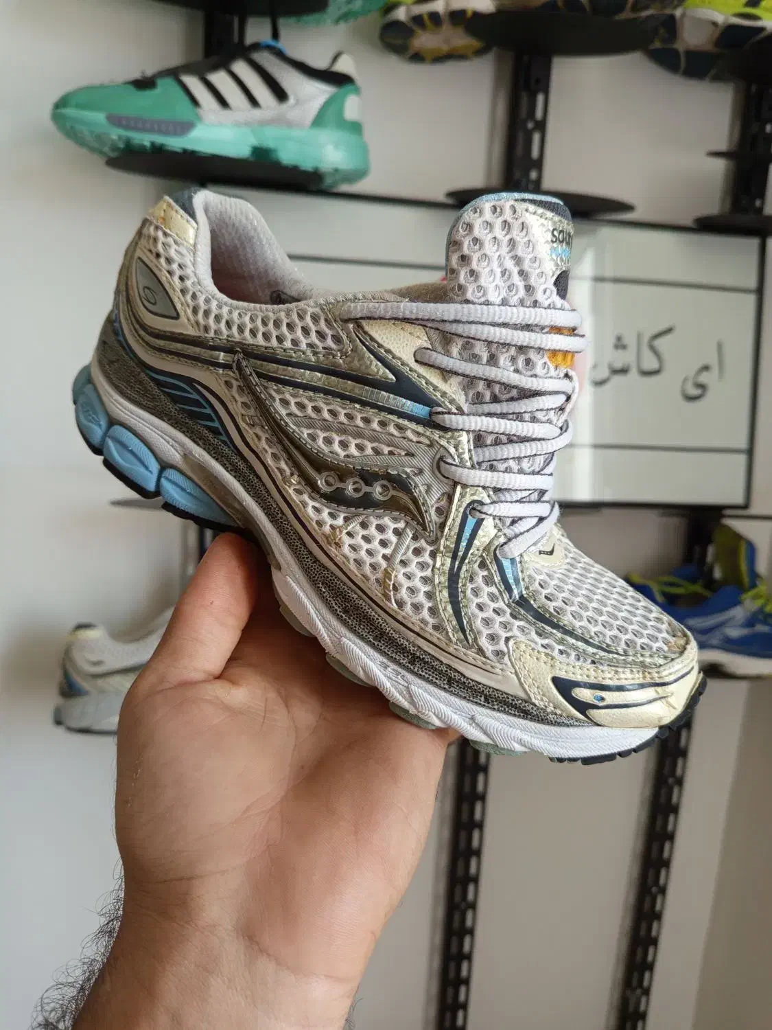 کتانی تور درشت اسیکس بروکس میزانو ساکنی نایکی|کیف، کفش، کمربند|سرپل ذهاب, |دیوار