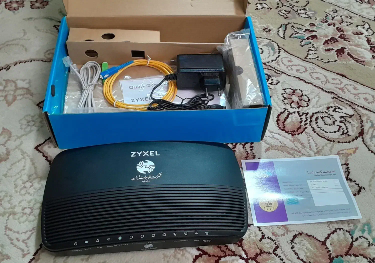 مودم فیبر نوری مدل ZYXEL|مودم و تجهیزات شبکه|سمنان, |دیوار