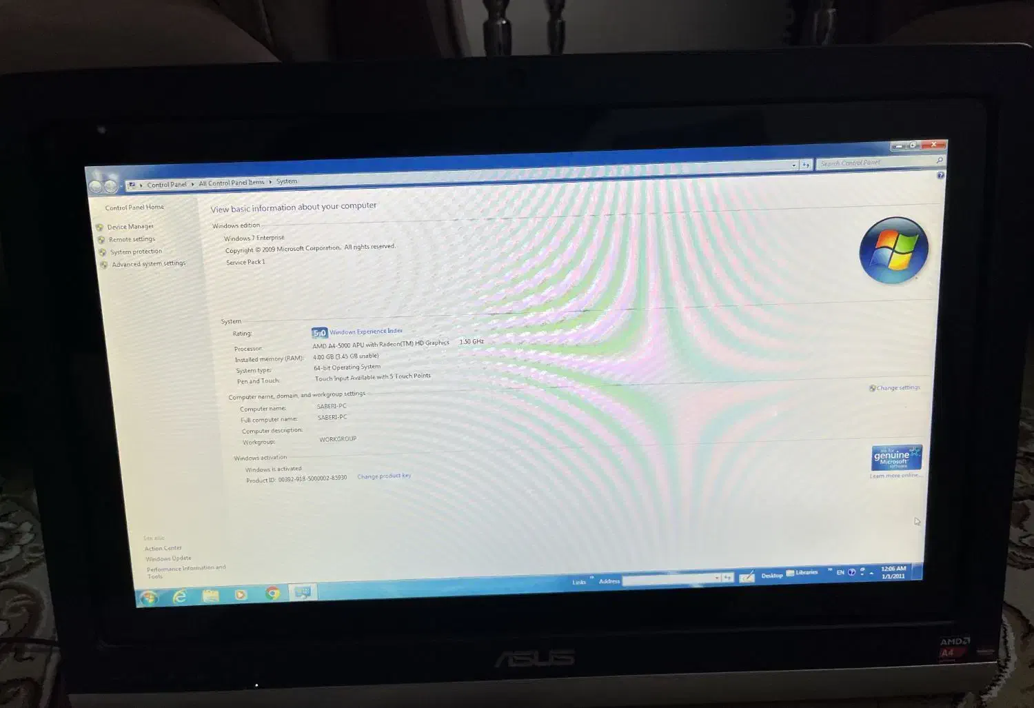 All-in-One PC ASUS کامپیوتر ایسوز همه در یک|رایانه رومیزی|محمدشهر, محمدشهر|دیوار