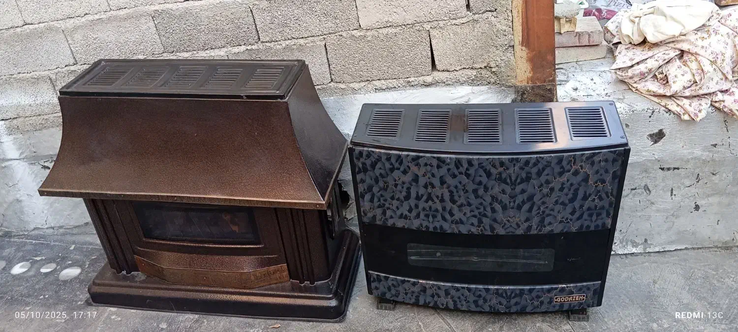 بخاری دو عدد|بخاری، هیتر، شومینه|دیواندره, |دیوار