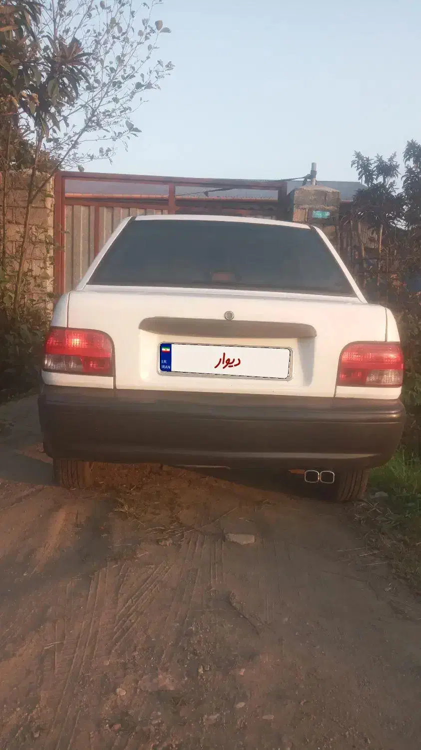 فروش پراید مدل ۸۶دوگانه کارخانه رنگ سفید|خودرو سواری و وانت|رودسر, |دیوار