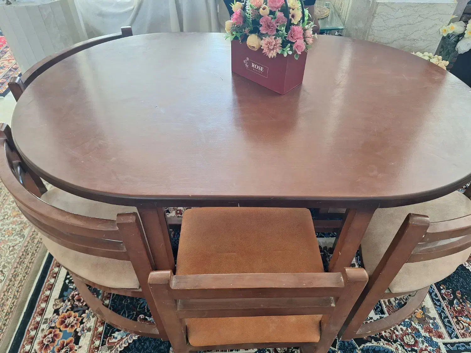 فروش میز ناهارخوری ۶نفره کم جا|میز و صندلی غذاخوری|آباده, |دیوار