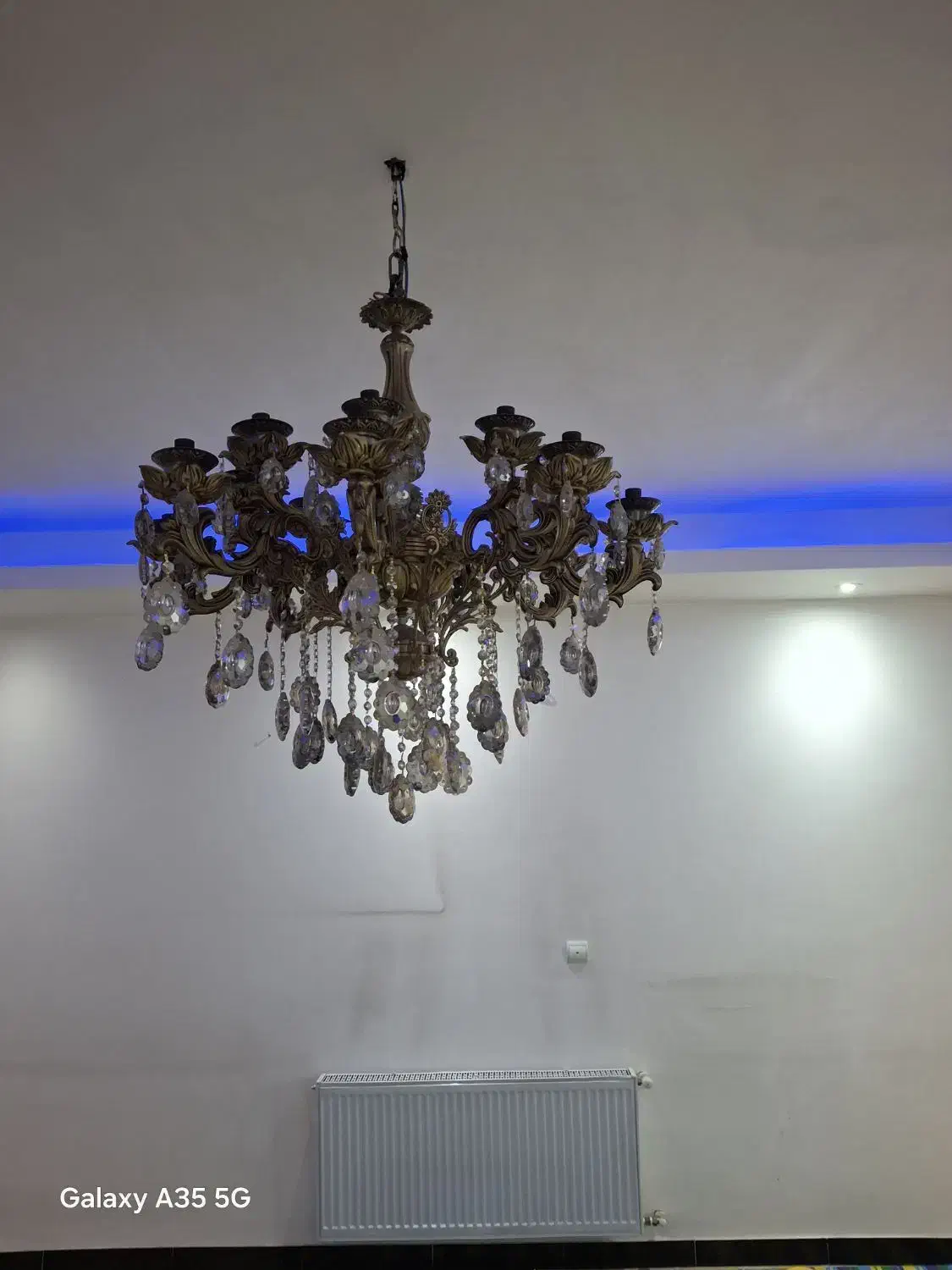 لوستر برنز ۸ شاخه،۱۶ شعله|لوستر و چراغ آویز|فردیس, شهرک ارم|دیوار