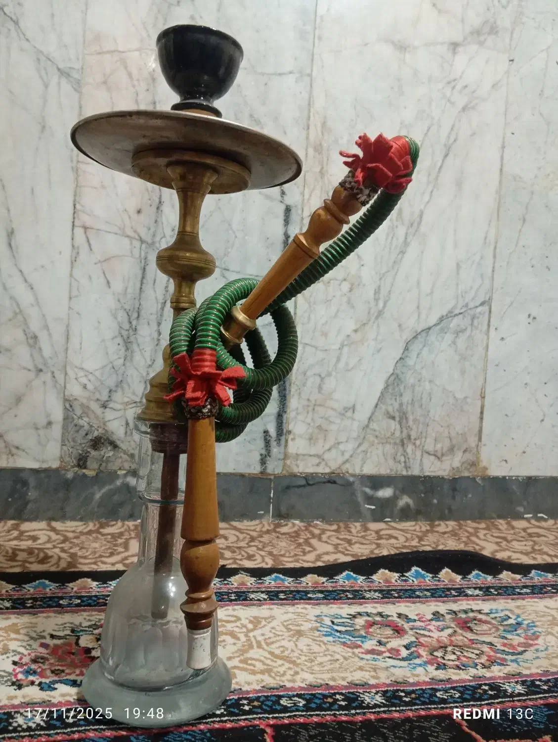 قلیون برنجی فروش فوری|کلکسیون اشیاء عتیقه|شهریار, شهرک بهاران (ویره)|دیوار