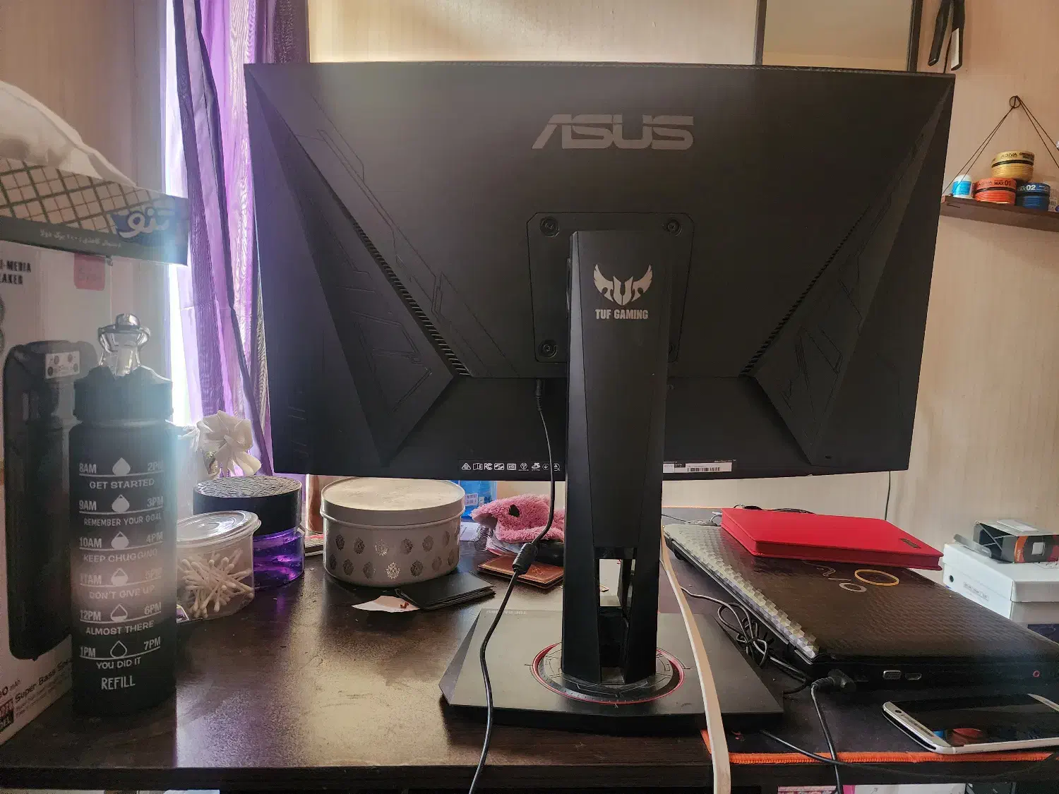 مانیتور گیمینگ asus tuf vg27v پایه دار صفحه شکسته|قطعات و لوازم جانبی رایانه|تهران, پونک|دیوار