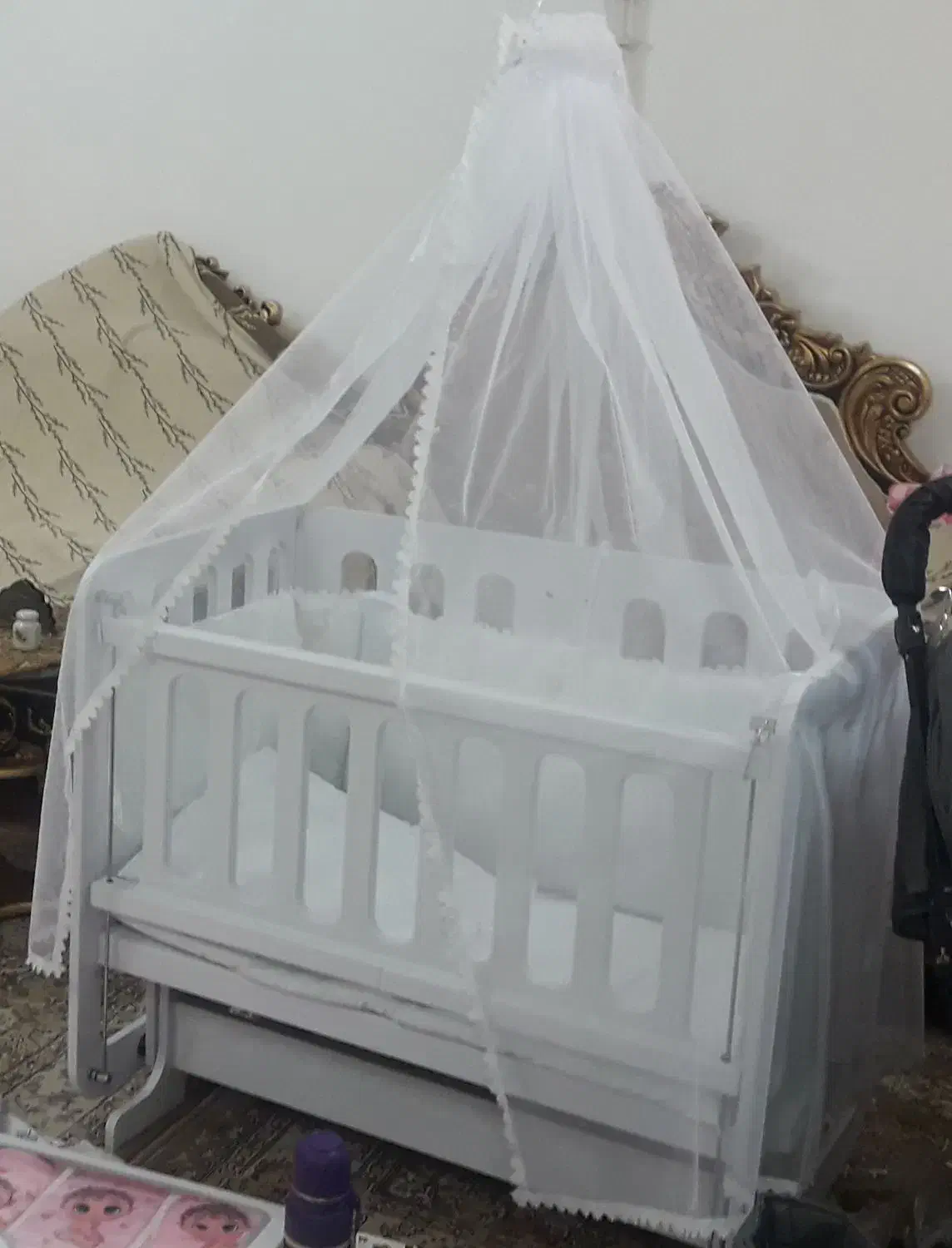 گهواره کنار تخت مادر|تخت و صندلی بچه|مراغه, |دیوار