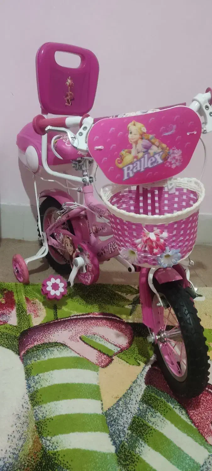 دوچرخه دخترانه سایز۱۲|دوچرخه، اسکیت، اسکوتر|میانه, |دیوار