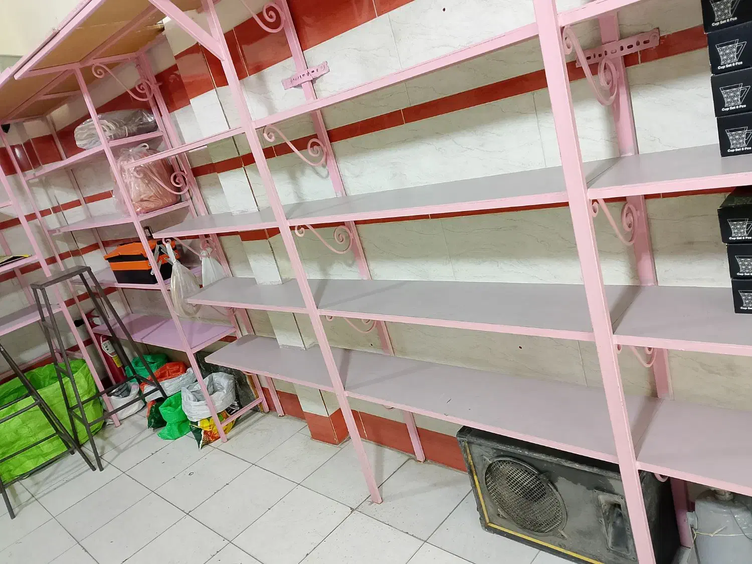 قفسه مغازه|کتابخانه، شلف، قفسههای دیواری|نسیمشهر, |دیوار