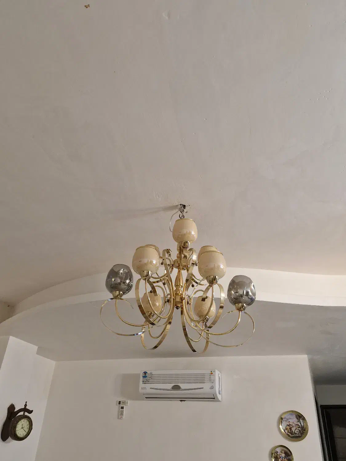 شمعدانی و لوستر|لوستر و چراغ آویز|اراک, |دیوار