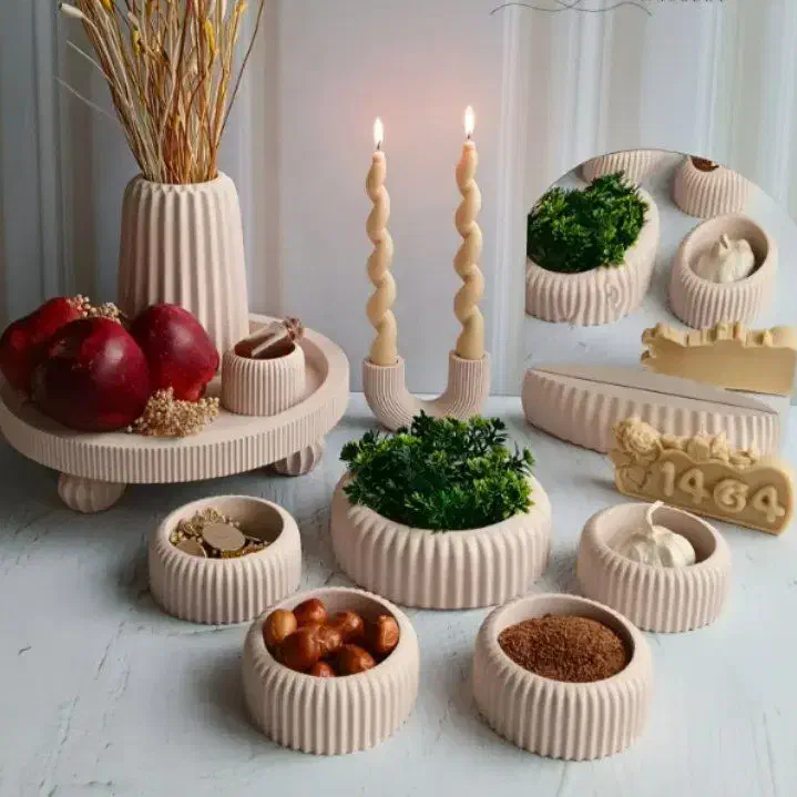 ظروف هفت سین|مجسمه، تندیس، ماکت|خرم‌آباد, |دیوار