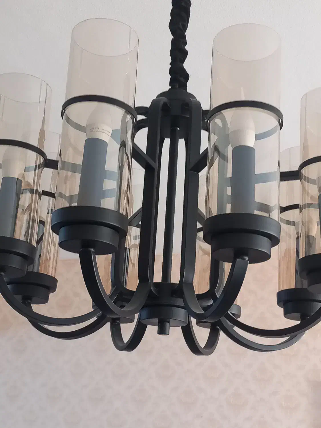 لوستر ۸ شعله فلزی|لوستر و چراغ آویز|لاهیجان, بازکیاگوراب|دیوار