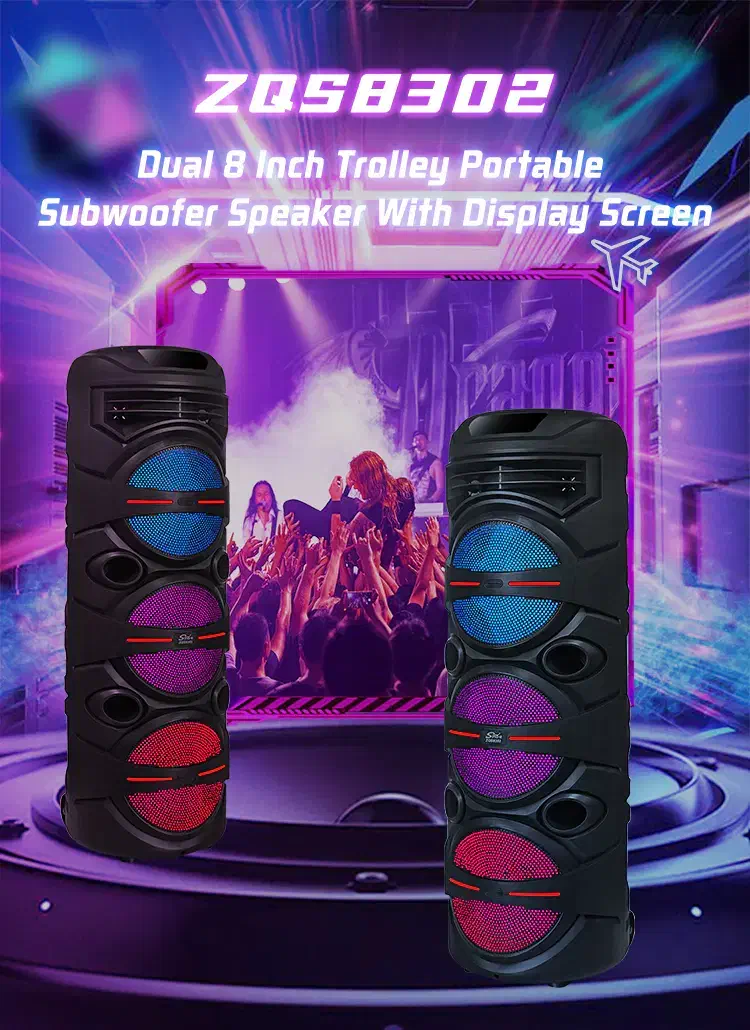 اسپیکر ZQS8302 از برند SINGe بهمراه میکروفون|پخش‌کننده همراه|قم, نیروگاه|دیوار