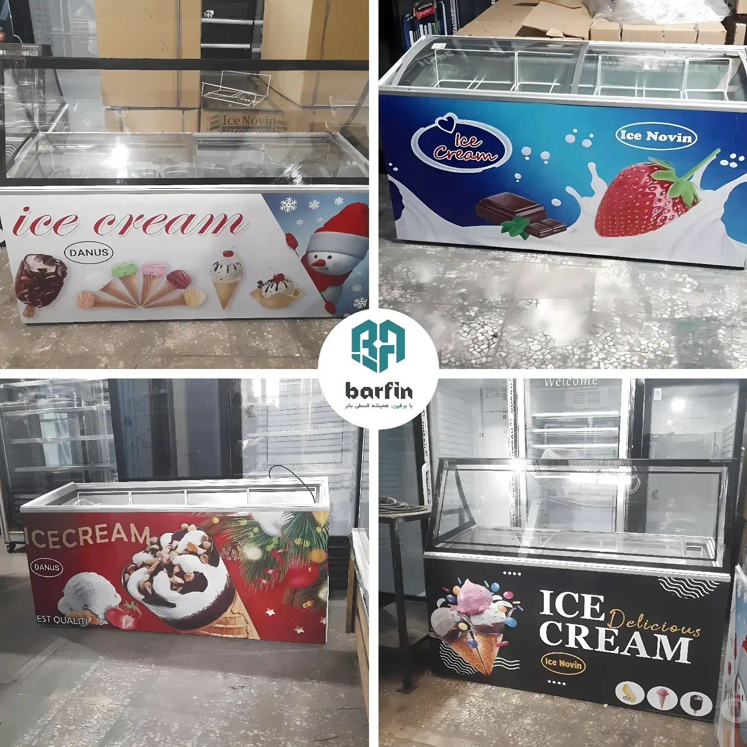 یخچال فریزر تاپینگ دار بستنی میوه ای صنعتی اسکوپی|کافی‌شاپ و رستوران|کرمان, |دیوار