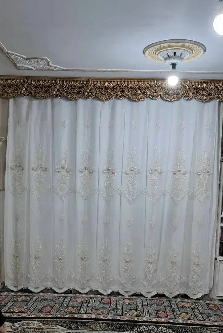 پرده با کتیبه|پرده، رانر، رومیزی|بروجرد, |دیوار