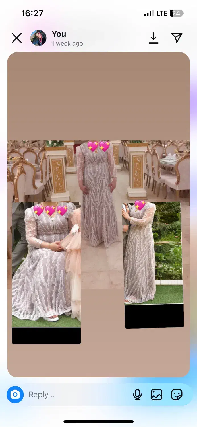 پیراهن مجلسی سنگ دوزی شده|لباس|محمودآباد, |دیوار