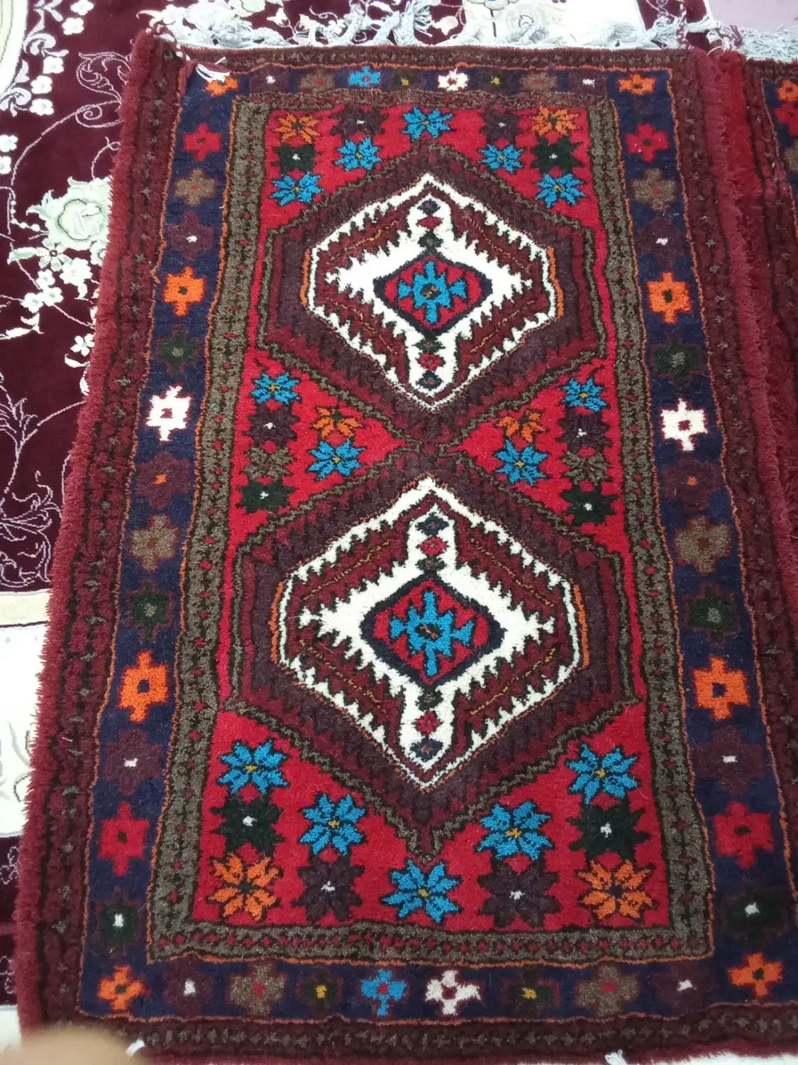 4عدد فرش دستباف|فرش|قیدار, |دیوار