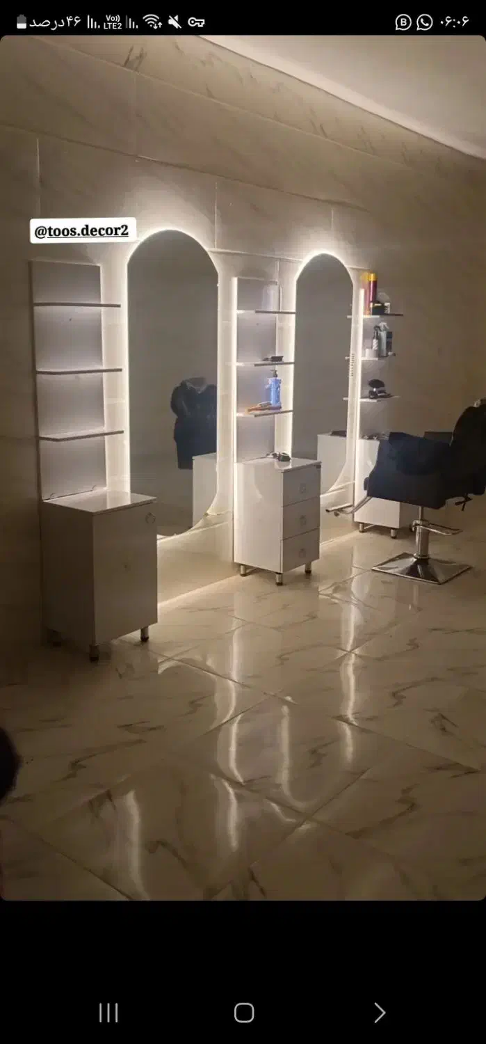 دکور ارایشگاه|آرایشگاه و سالن‌های زیبایی|مشهد, یاس|دیوار