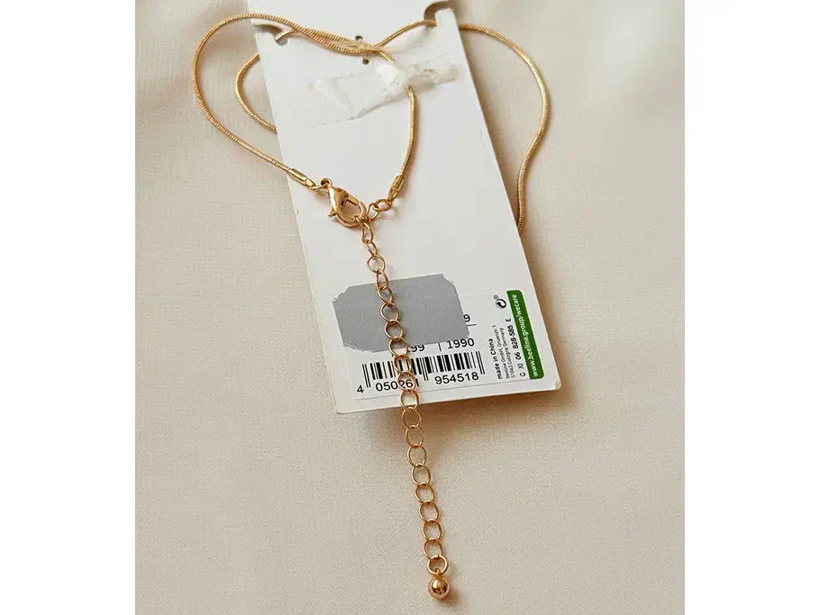 گردنبند زنجیری آویزدار سه حلقه طلایی|بدلیجات|ارومیه, |دیوار