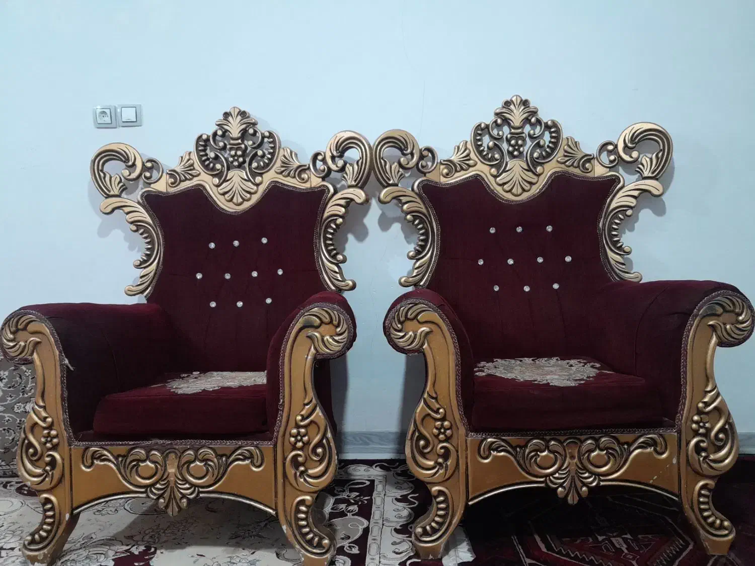 مبل ۷ نفره بدون میز عسلی|مبلمان خانگی و میز عسلی|مشهد, رده|دیوار