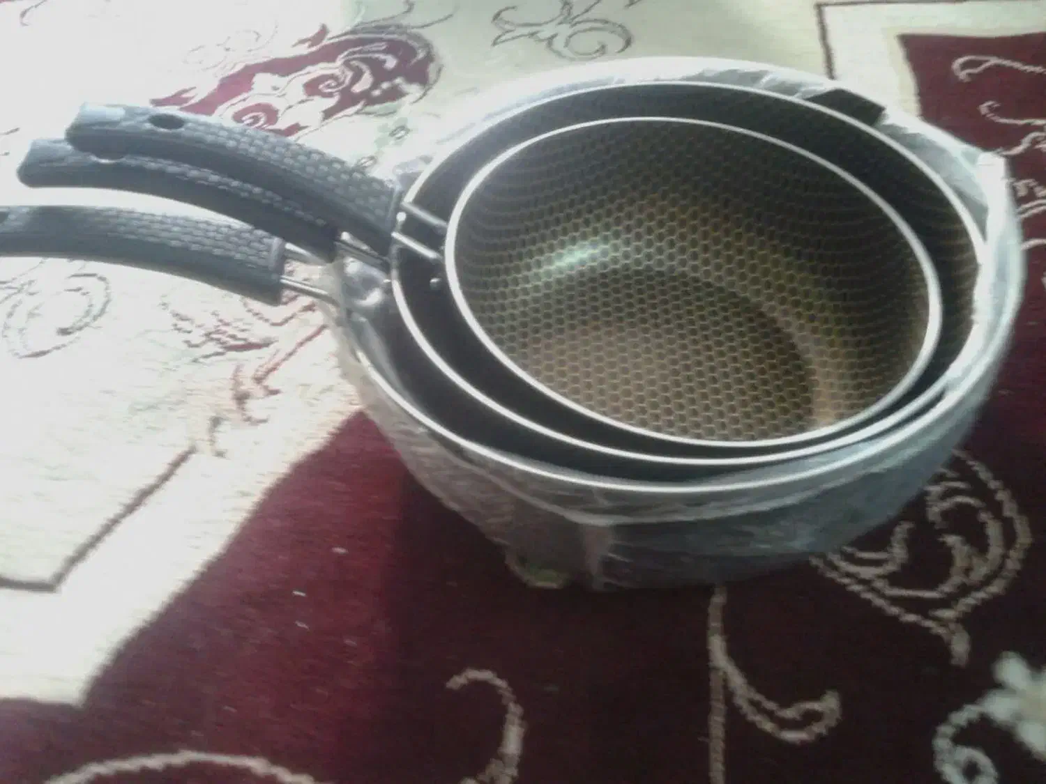 ماهیتابه زنبوری نونو ۳تایی|ظروف پخت‌وپز|قزوین, |دیوار