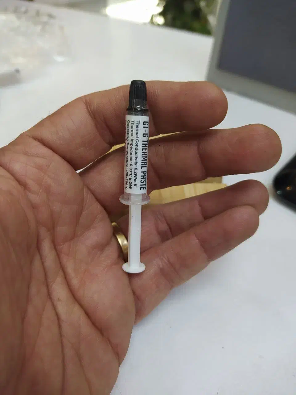 خمیر سیلیکون برند گرینGT6 ظرفیت 1 گرم|قطعات و لوازم جانبی رایانه|مشهد, ارشاد|دیوار