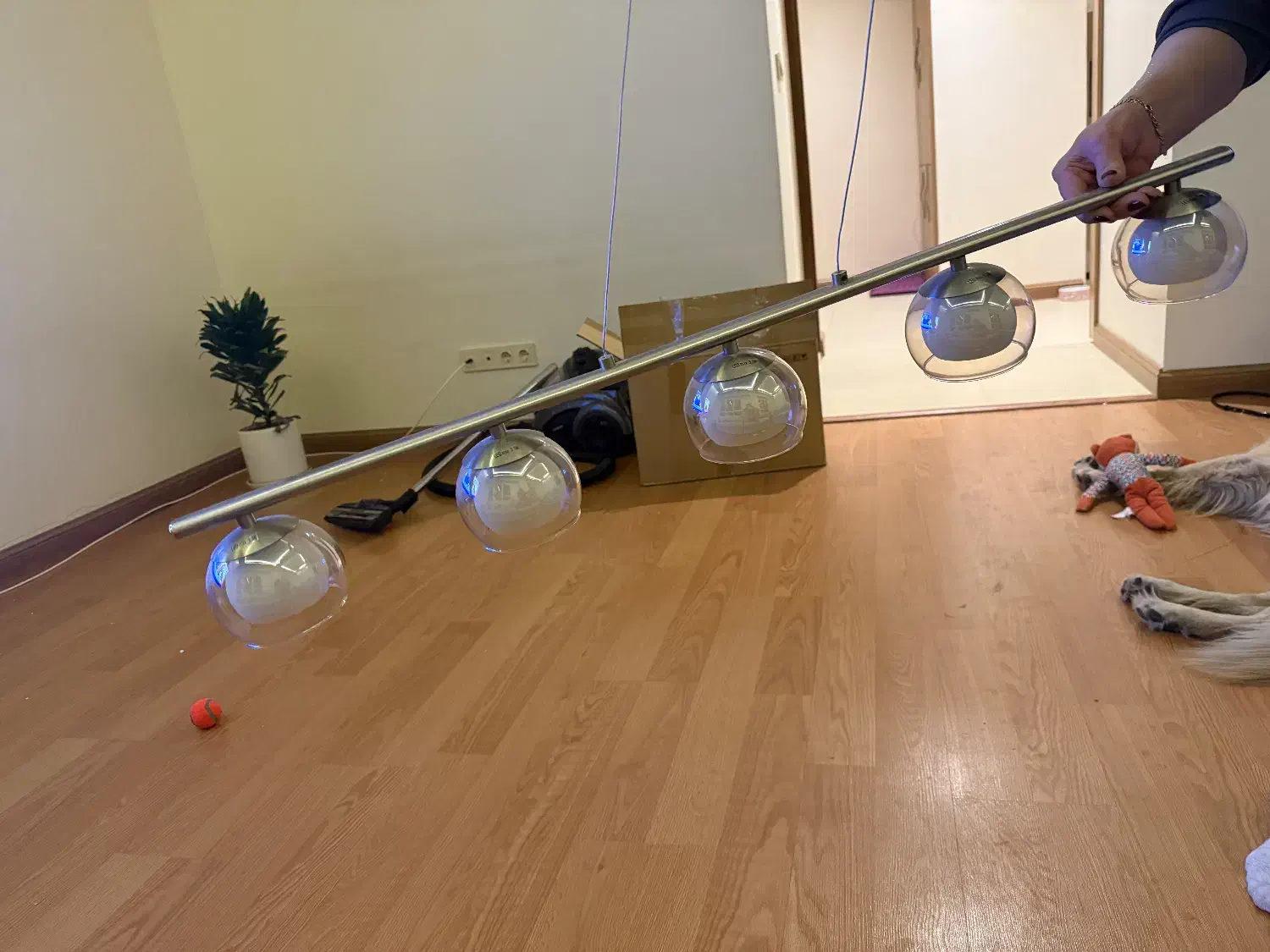 لوستر بالای کانتر و میز غذاخوری ۵ شاخه|لوستر و چراغ آویز|تهران, سعادتآباد|دیوار