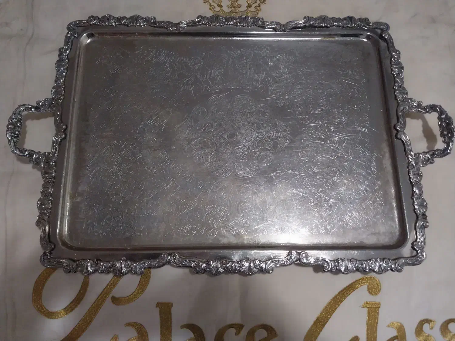 سینی قدیمی سنگین برنجی|ظروف سرو و پذیرایی|تهران, دروازه شمیران|دیوار