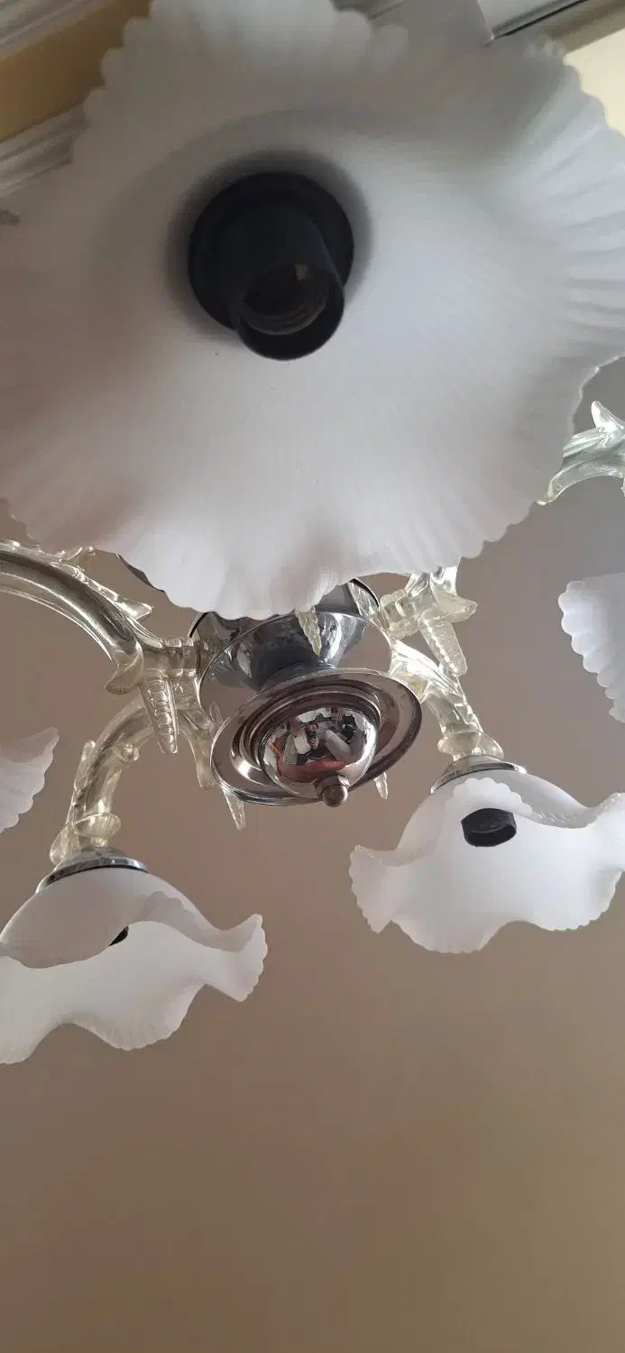 لوستر۵لامپه|لوستر و چراغ آویز|شیراز, دشت چنار|دیوار