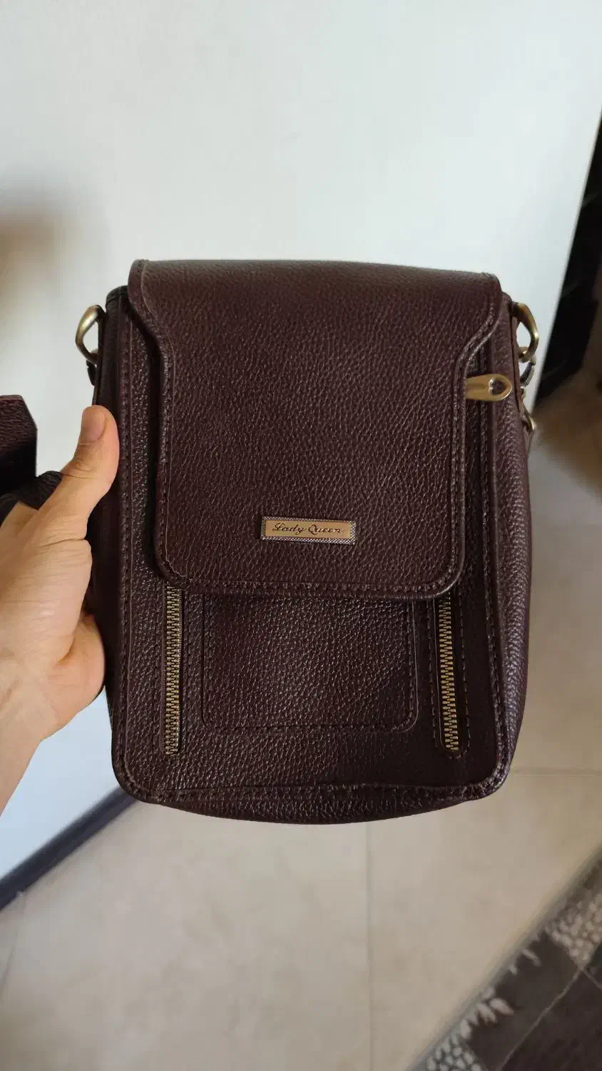 کیف دوشی بند دار مردانه، نو، دست دوز چرم طبیعی|کیف، کفش، کمربند|فردیس, منظریه|دیوار