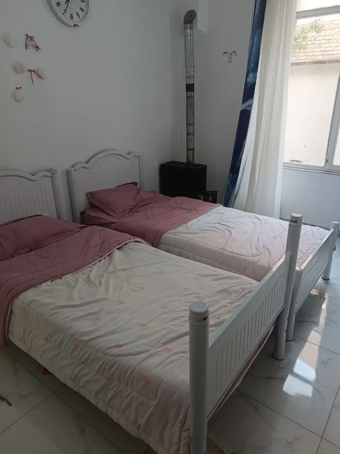 تخت دوطبقه بدون دشک|تخت و سرویس خواب|اسدآباد, |دیوار