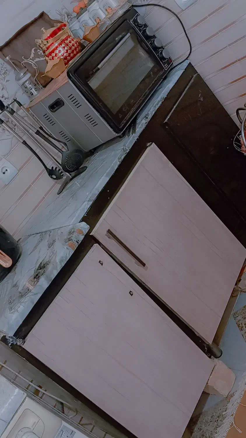 کابینت|آب‌چکان و نظم‌دهنده ظروف|درمیان, |دیوار