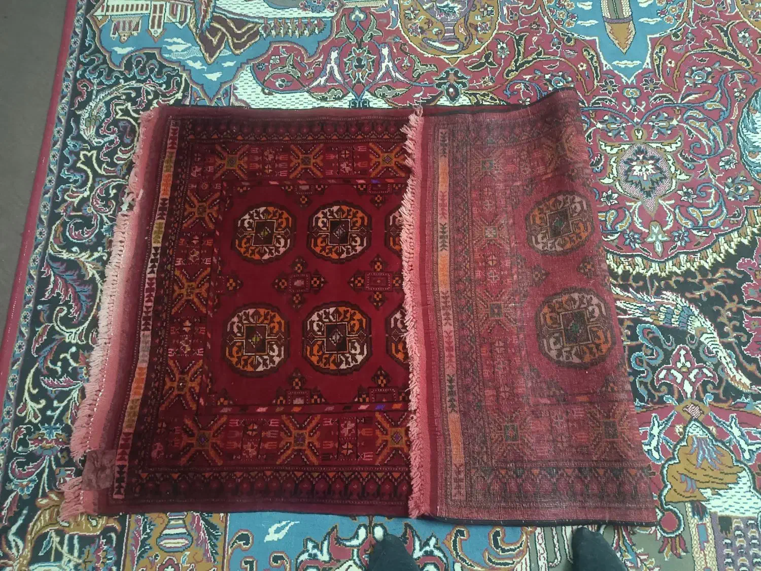 قالیچه دستباف قدیمی|فرش|شیروان (خراسان), |دیوار