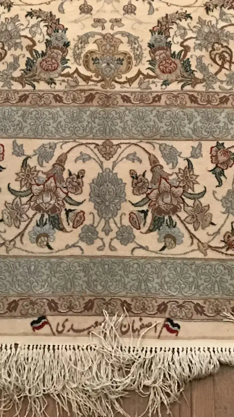 فرش جفت ۶ متری اصفهان چله ابریشم|فرش|کرج, جهان‌شهر|دیوار