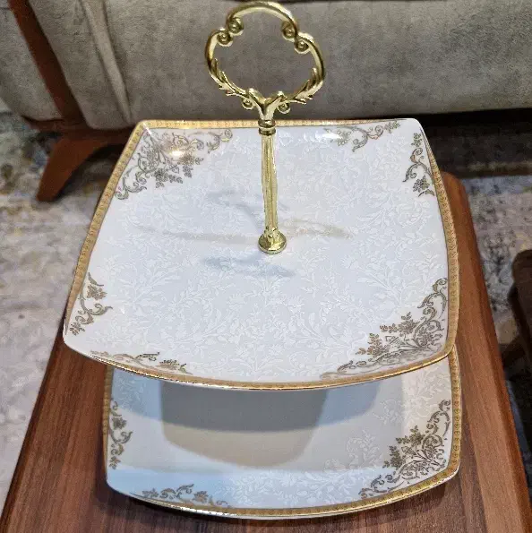 شیرینی خوری چینی دو طبقه|ظروف سرو و پذیرایی|تهران, صادقیه|دیوار