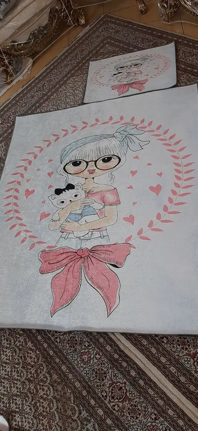 فرشینه کارتونی اتاق کودک مناسب سیسمونی زیر قیمت|اسباب و اثاث بچه|ارومیه, |دیوار