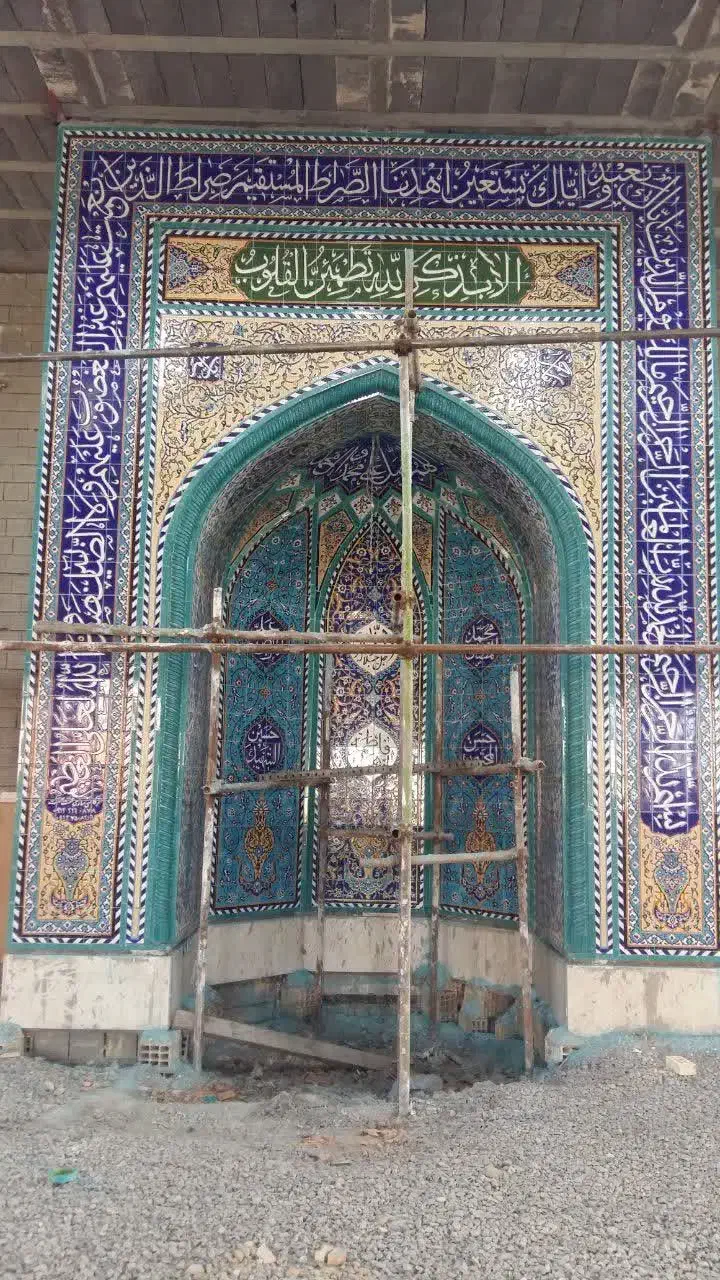 کاشی هفت رنگ کاشی دست ساز محراب مسجد گلدسته|خدمات پیشه و مهارت|کرج, چمران|دیوار