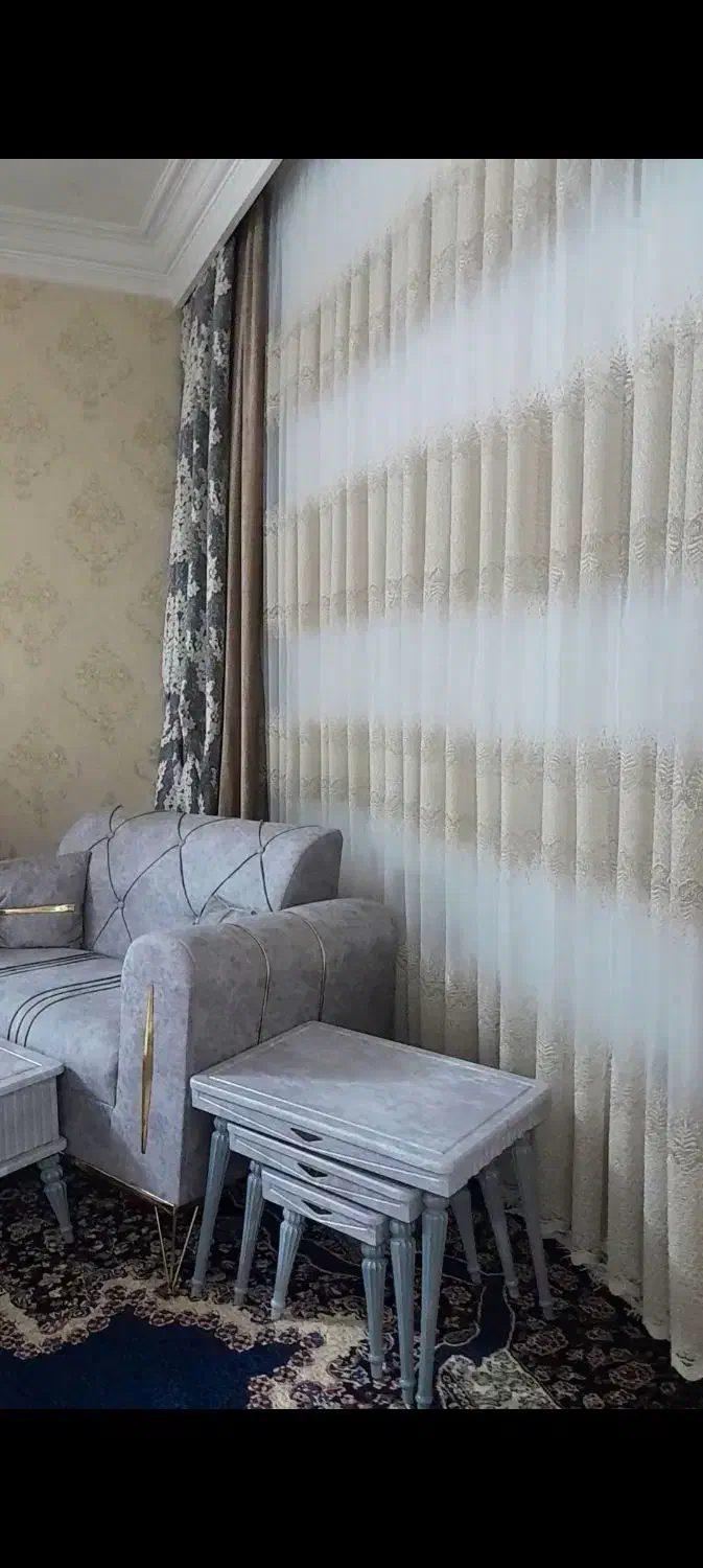 پرده|پرده، رانر، رومیزی|مشهد, شهرک مهر آباد|دیوار