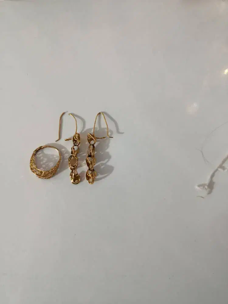 سلام یک جفت گوش واره وانگشتر فروشی|جواهرات|زابل, |دیوار