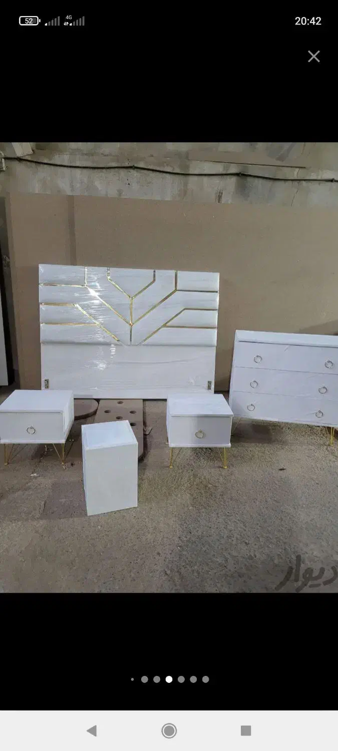 سرویس خواب شیاری طوسی روشن وکیل زاده|تخت و سرویس خواب|پرند, فاز ۶|دیوار