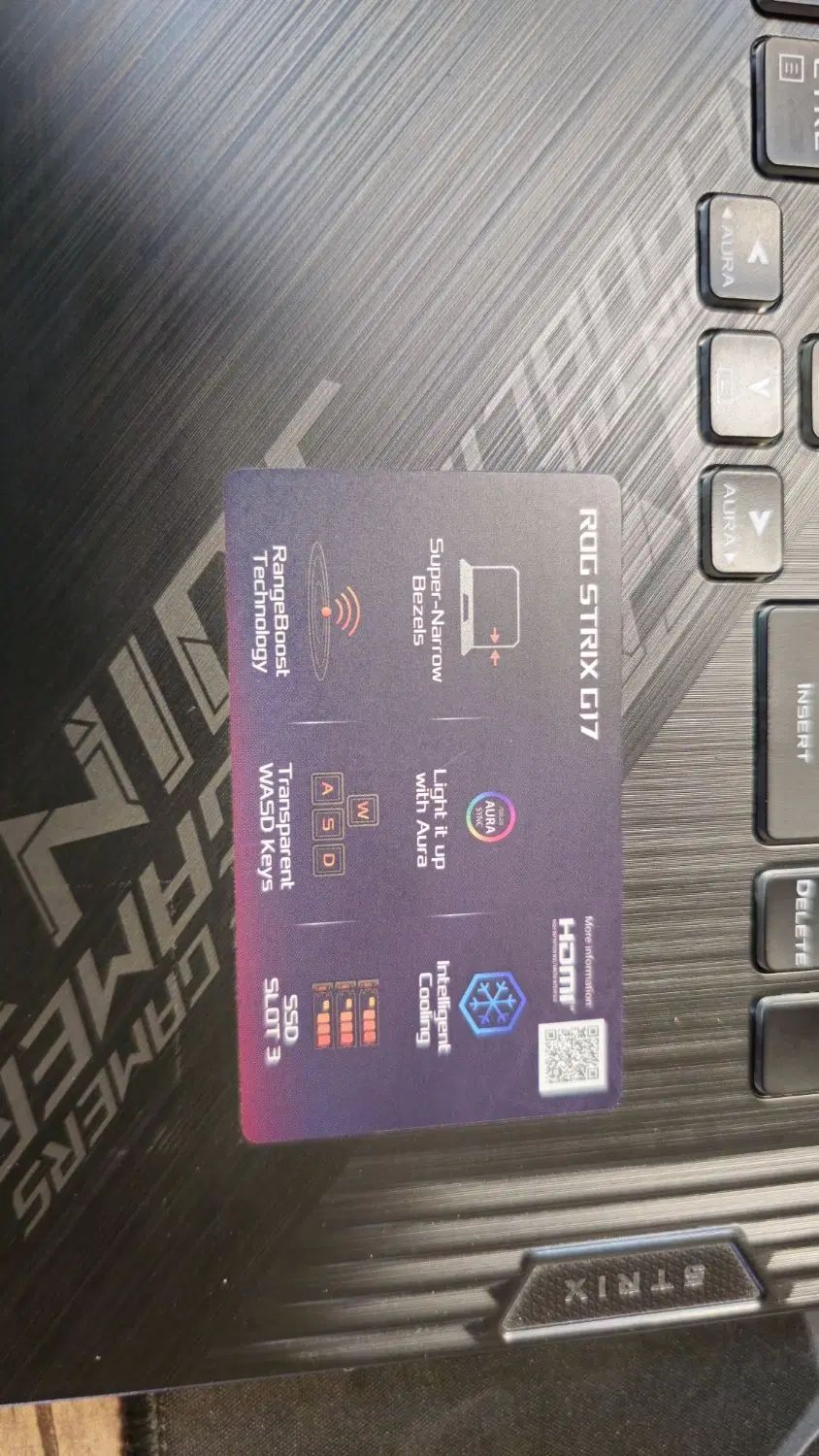 لپتاپ rog 32 gig ram i7 10750 gpu 6g گیمینگ|رایانه همراه|تهران, شهید غیوری (ابن باویه)|دیوار