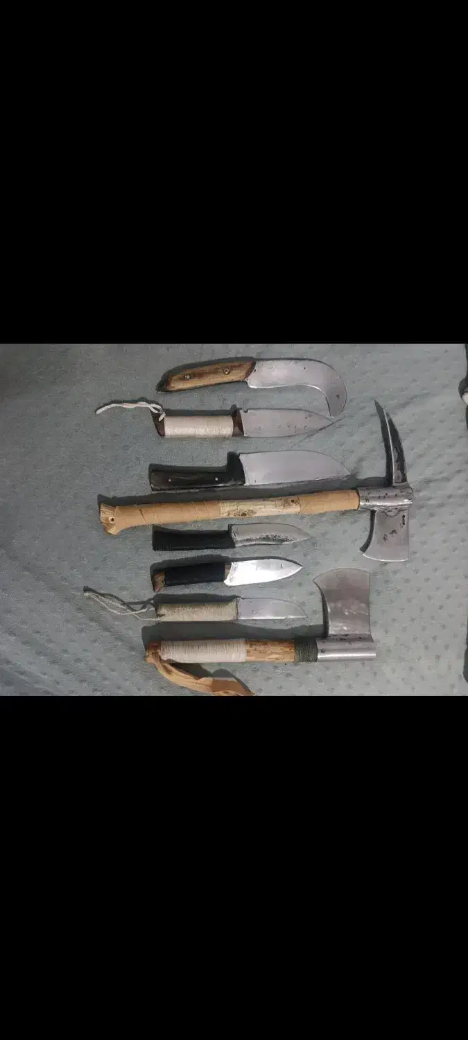 تبر چاقو قلم آهنگری|کوهنوردی و کمپینگ|همدان, |دیوار