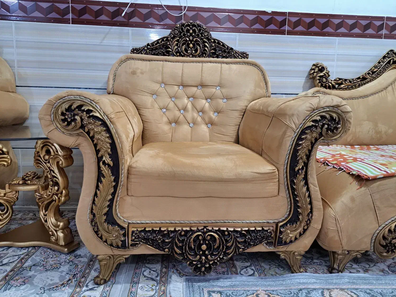 مبل۸نفریهمراهباعسلی|مبلمان خانگی و میز عسلی|بوشهر, |دیوار