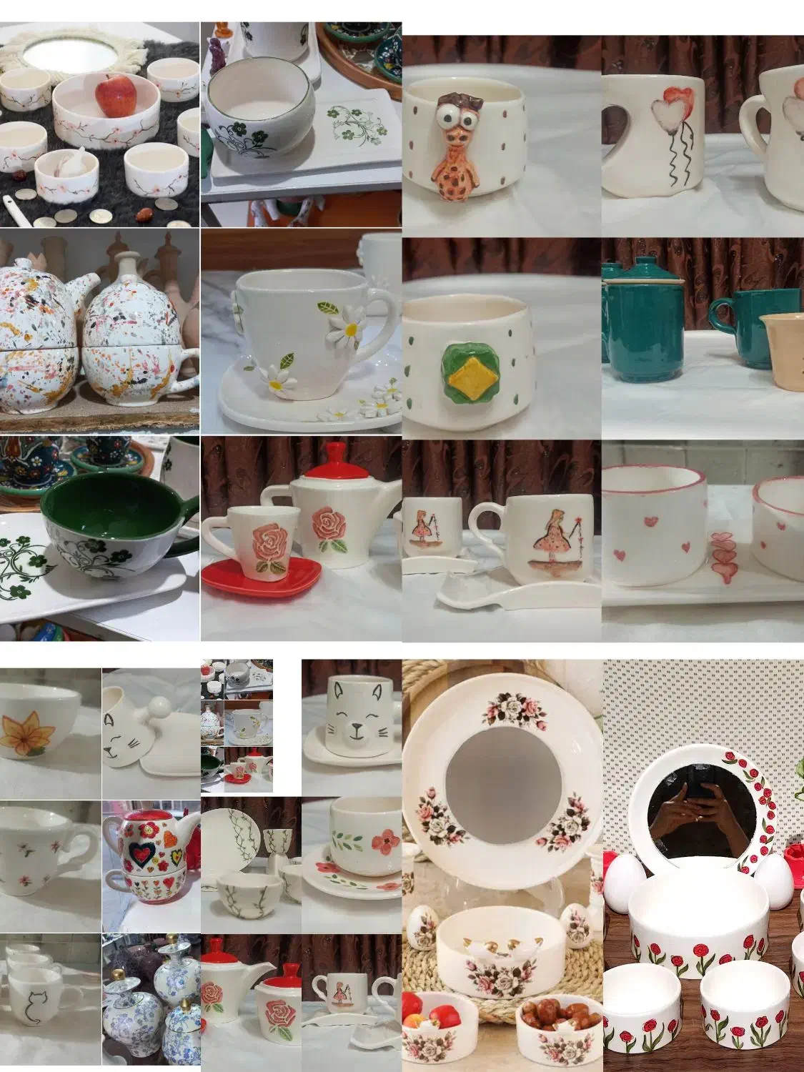 ساخت ظروف سرامیکی|صنایع دستی و سایر لوازم تزئینی|آزادشهر, |دیوار