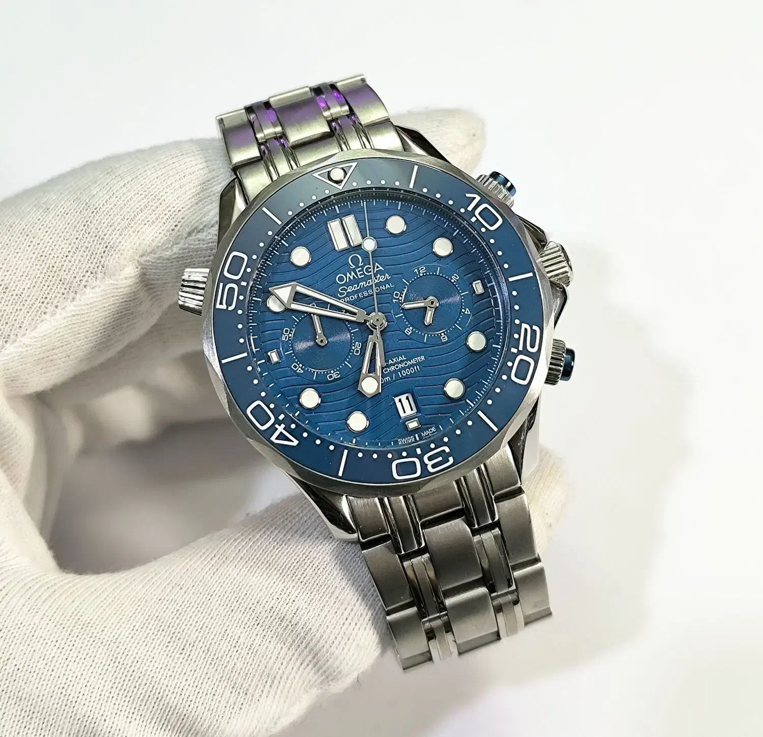 ساعت مچی امگا سی مستر صفحه سورمه ای|ساعت|مشهد, فرهنگ|دیوار