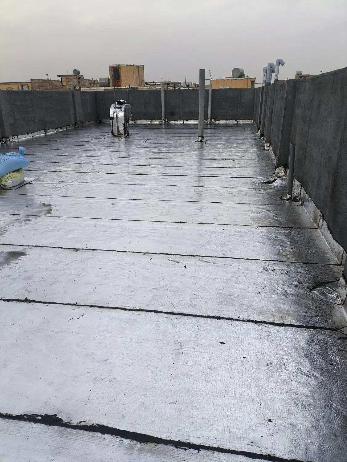 اجرای ایزوگام قیرو گونی آسفالت.ب صورت بلند مدت|خدمات پیشه و مهارت|اصفهان, عطار نیشابوری|دیوار