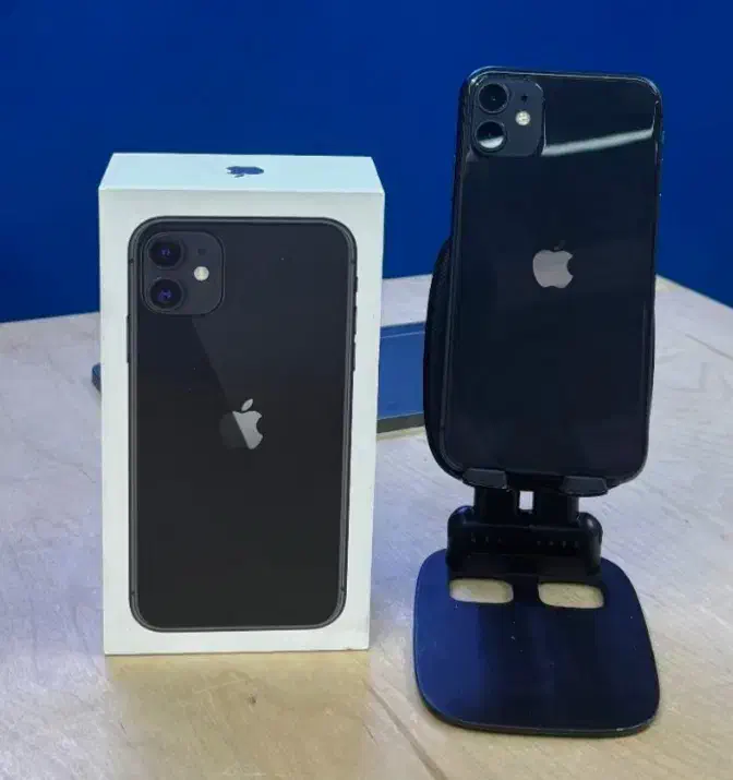 یک دستگاه آیفون ۱۱ مشکی تمیز با سلامت باطری ۱۰۰|موبایل|ابهر, |دیوار
