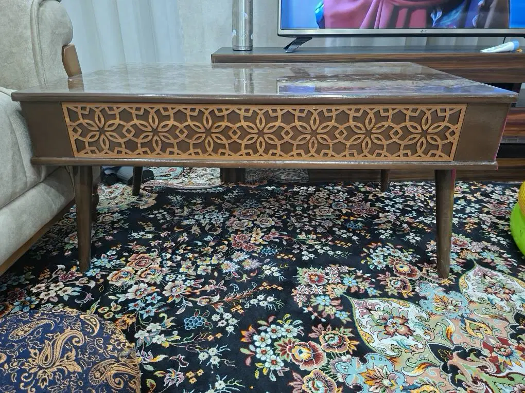 میز جلو مبلی با سه عدد گل میز|مبلمان خانگی و میز عسلی|شیراز, نصر|دیوار